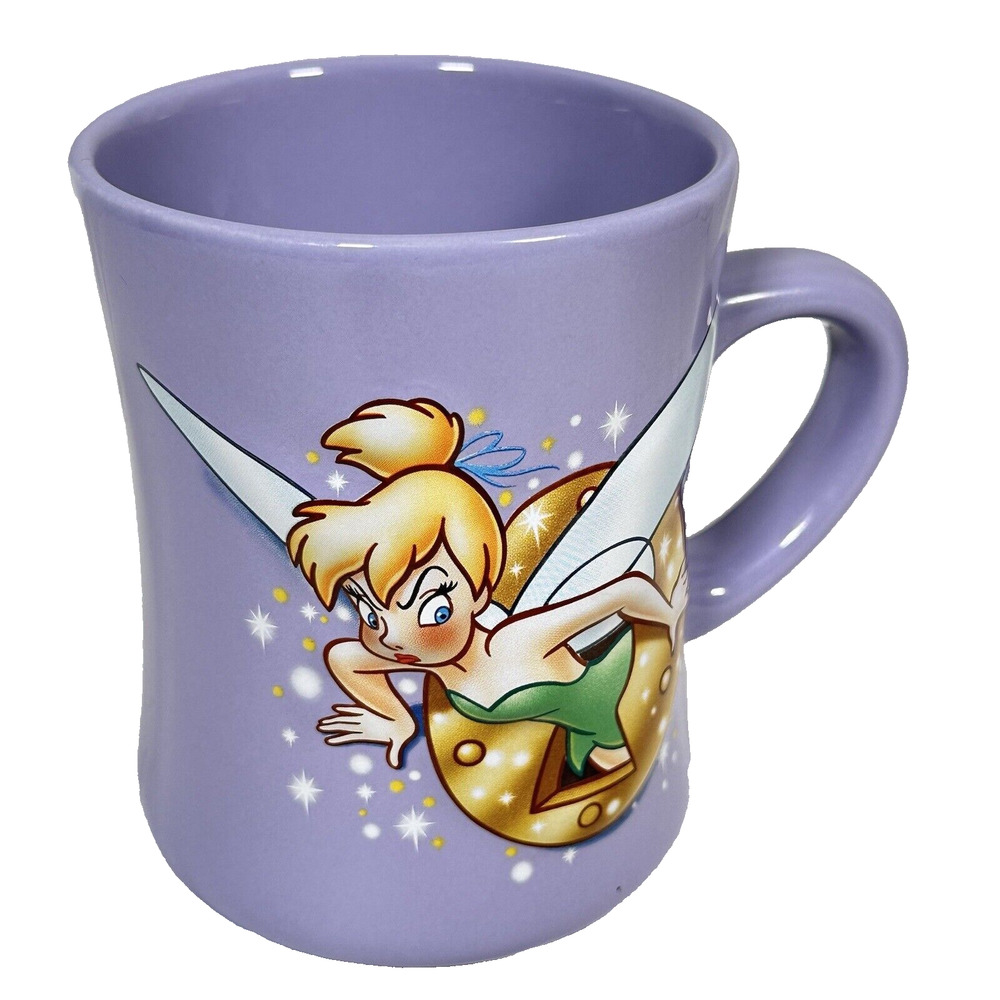 Disneyland Resort Tinkerbell Stuck In Keyhole Purple 3D Coffee Mug Cup Disney